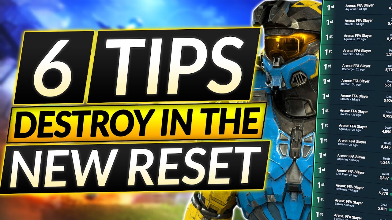 6 BEST TIPS for the NEW RANKED RESET - How to RANK UP FAST - Halo Infinite Guide