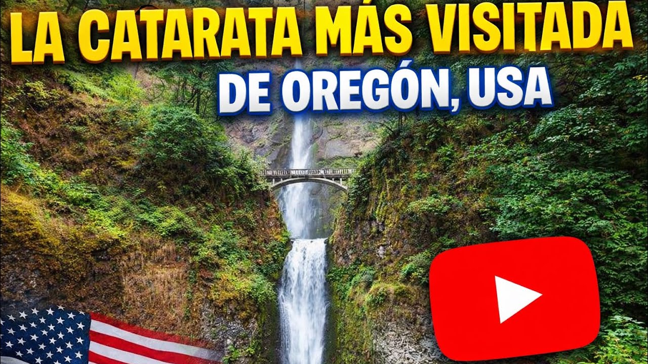 La CATARATA más Visitada de OREGÓN 🇺🇸 | ¡Un Lugar que Parece Irreal!😱