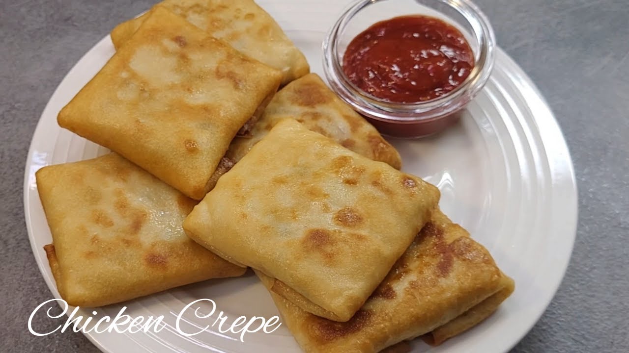 chicken crepes recipe |savory crepes recipes| tavuklu krep tarifi