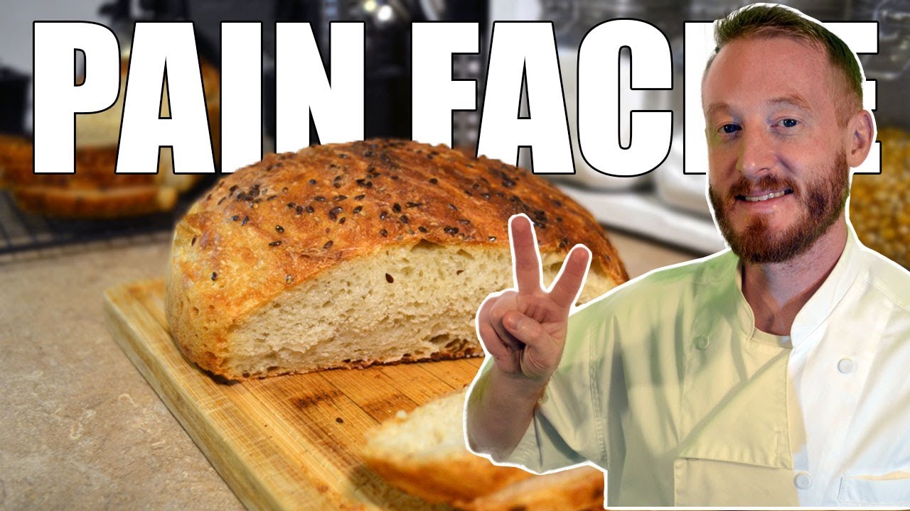 Pain SANS PÉTRISSAGE en 3 MIN 😲 Cuisson sur PLAQUE [Recette INRATABLE] 🍞🥖