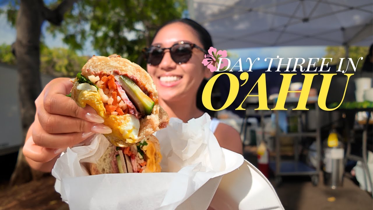 O'AHU VLOG - DAY 3: farmers market, pickleball, and free oxtail?!
