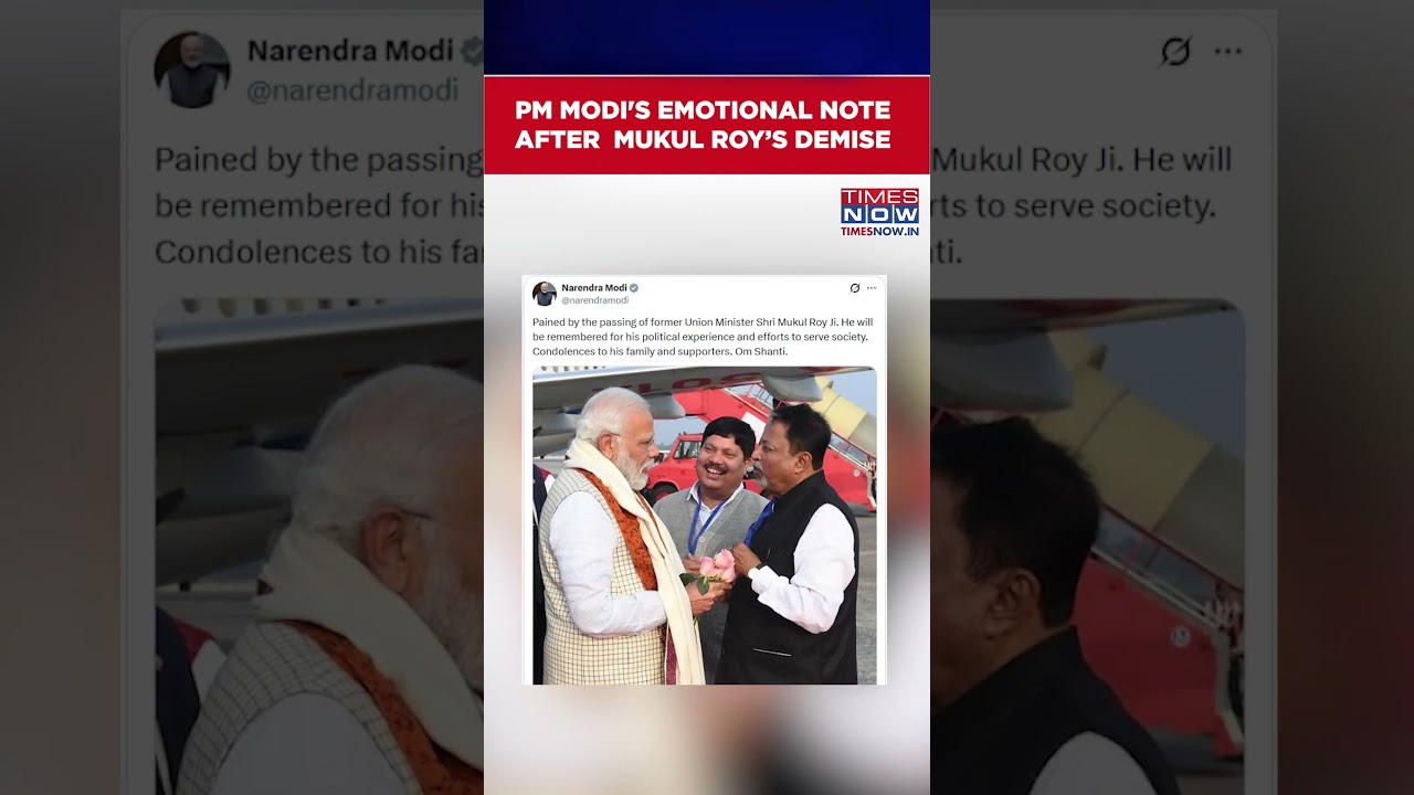 PM Modi Expresses Condolences On Ex Railway Minister Mukul Roy&rsquo;s Death #shorts