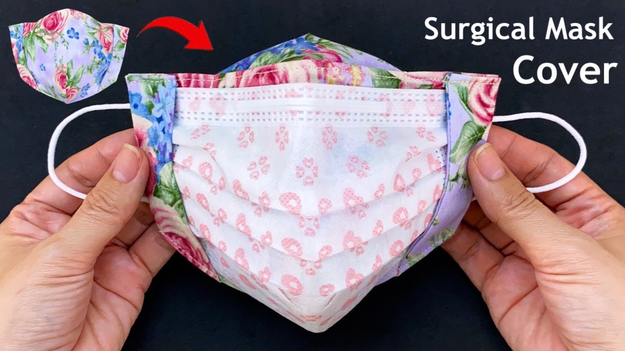 New! Diy Surgical Face Mask Cover | How to Make Medical Mask Cover No Fog On Glasses Sewing Tutorial