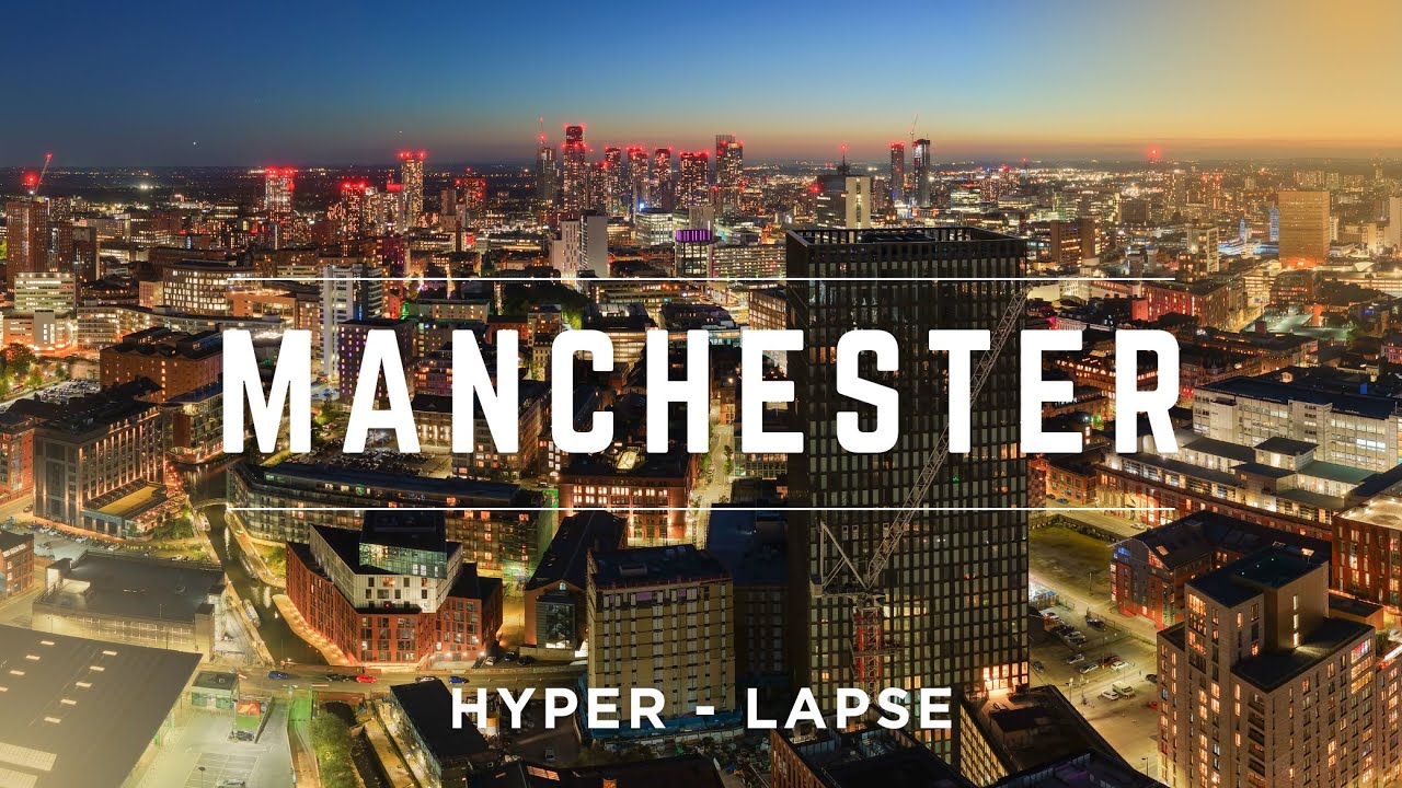 Manchester Hyperlapse Twilight (4K)