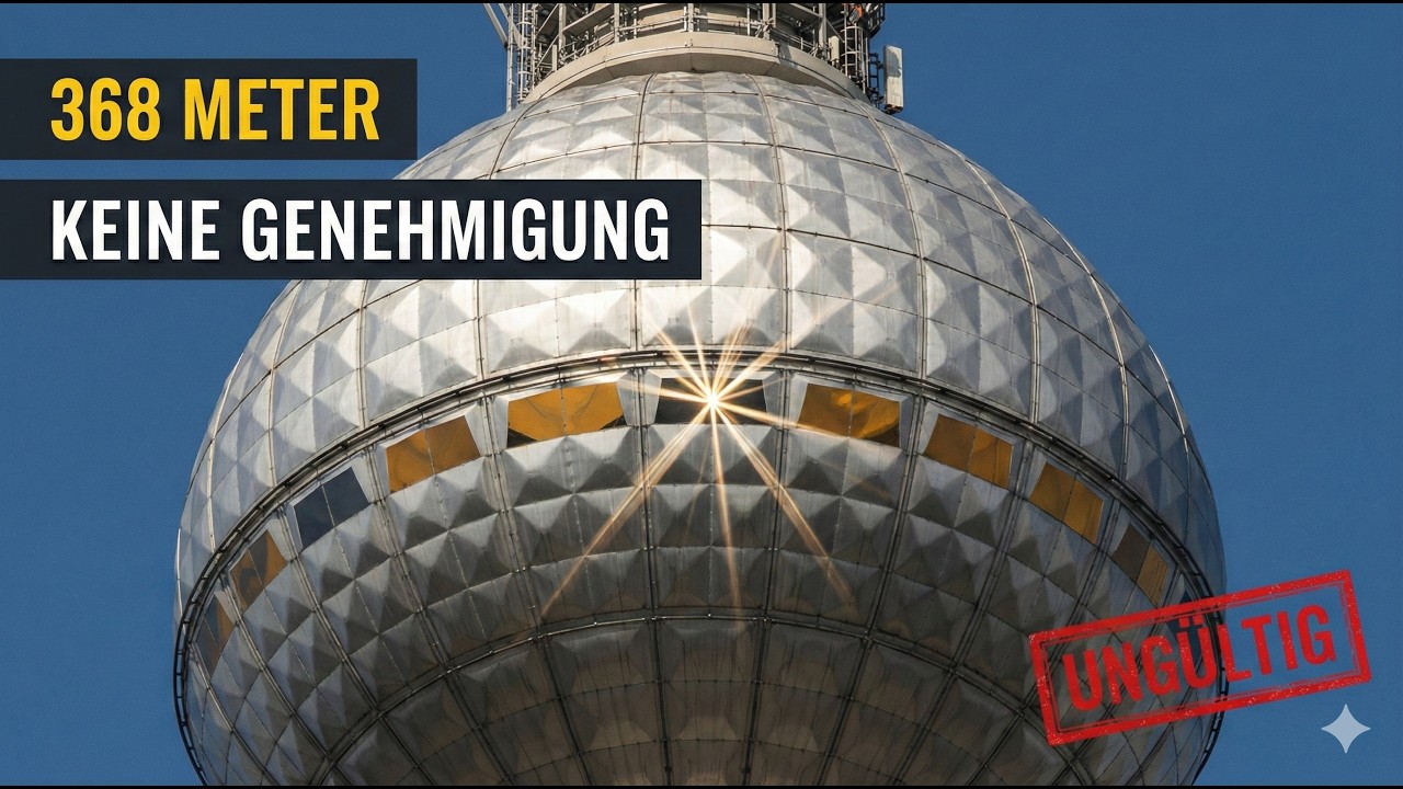 Berliner Fernsehturm – 368 Meter ohne Baugenehmigung