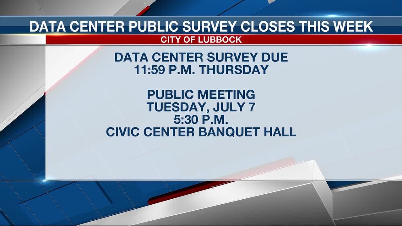 Data Center Public Survey closes this week
