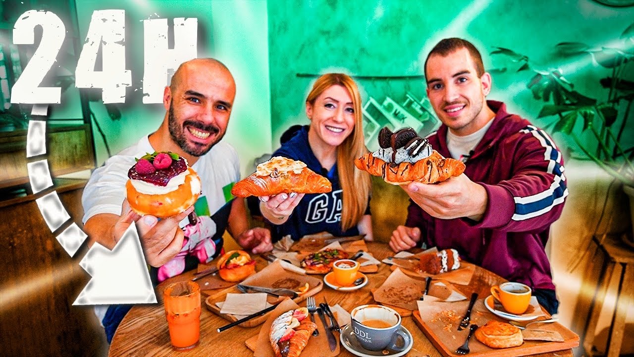 24 HORAS COMIENDO en RESTAURANTES de VALENCIA / PANCAKES y GOFRES 🧇 con POLLO FRITO / @BOUFITFATFOOD