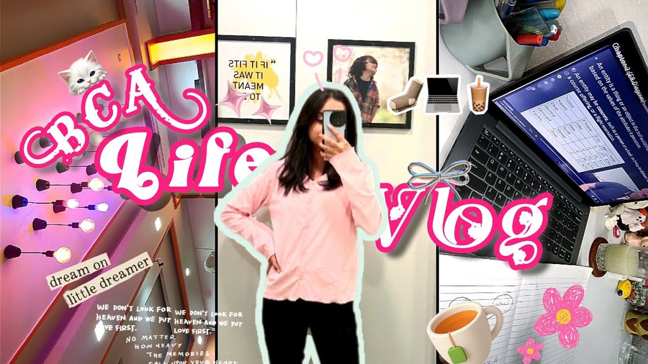 BCA Life Vlog ₊ 𖤓☽˚.⋆ || Coffee ☕︎ + Coding✨ = My Day || A Day in My Life as a BCA Student
