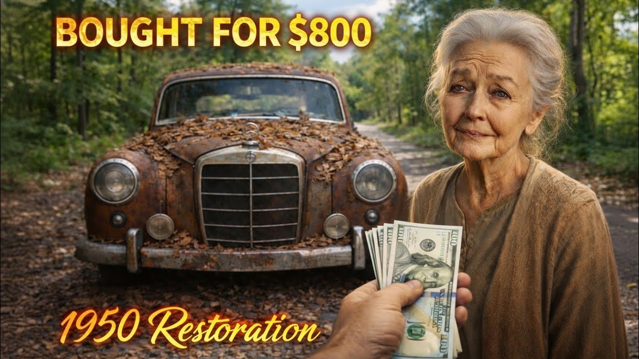 BOUGHT A 1950 MERCEDES FOR $800 😱 | FULL RESTORATION FROM SCRAP