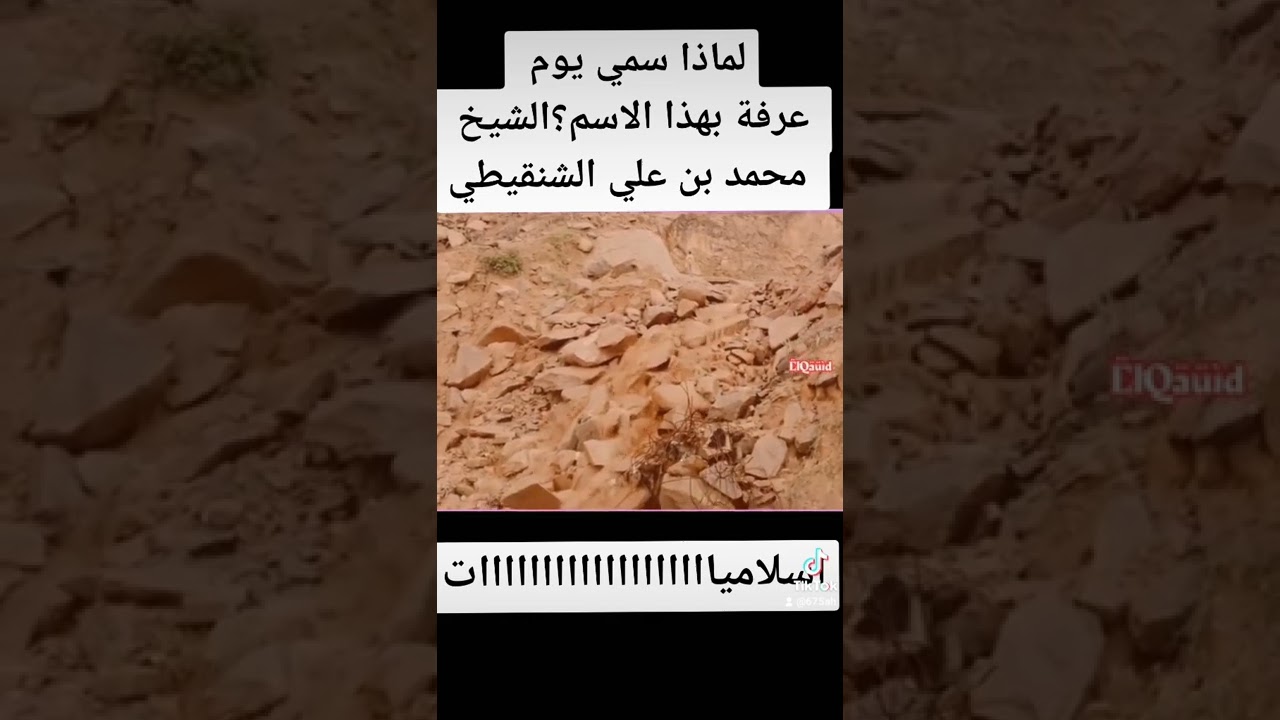 لماذا سمي يوم عرفة بهذا الاسم؟الشيخ محمد بن علي الشنقيطي
