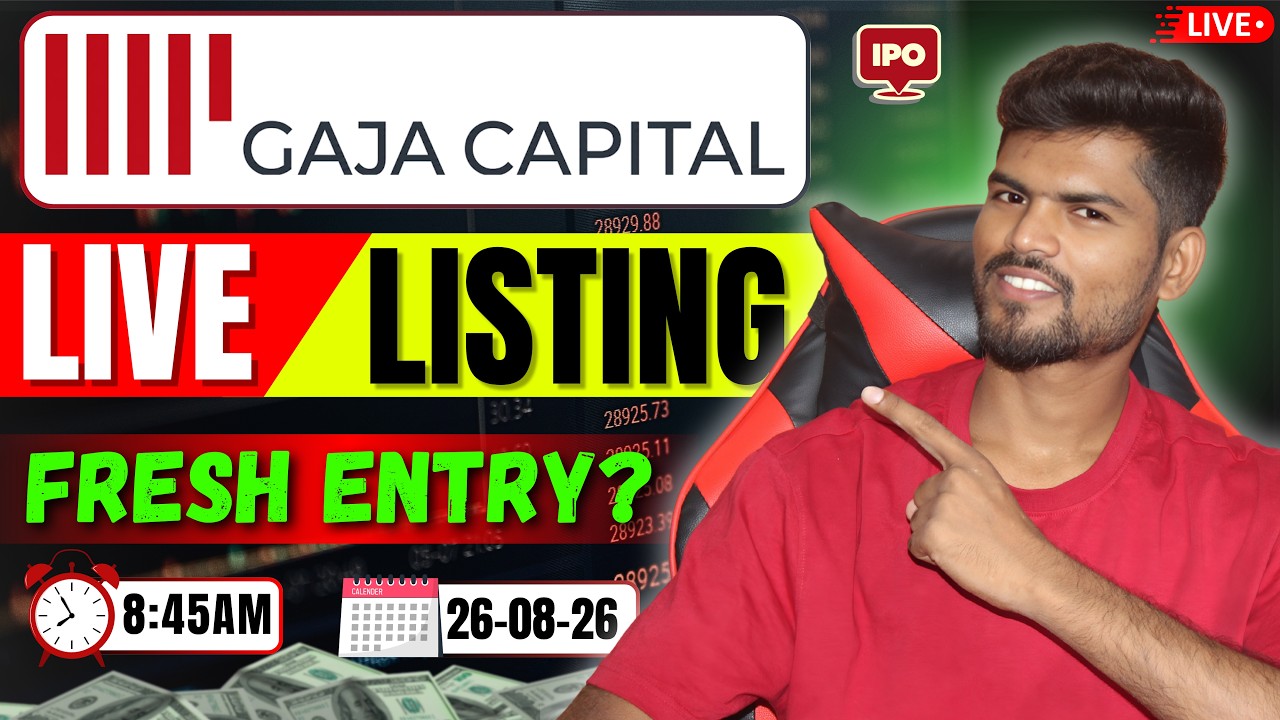 Gaja Alternative IPO Live Listing 🔥 | Hold or Sell? | Fresh Entry?