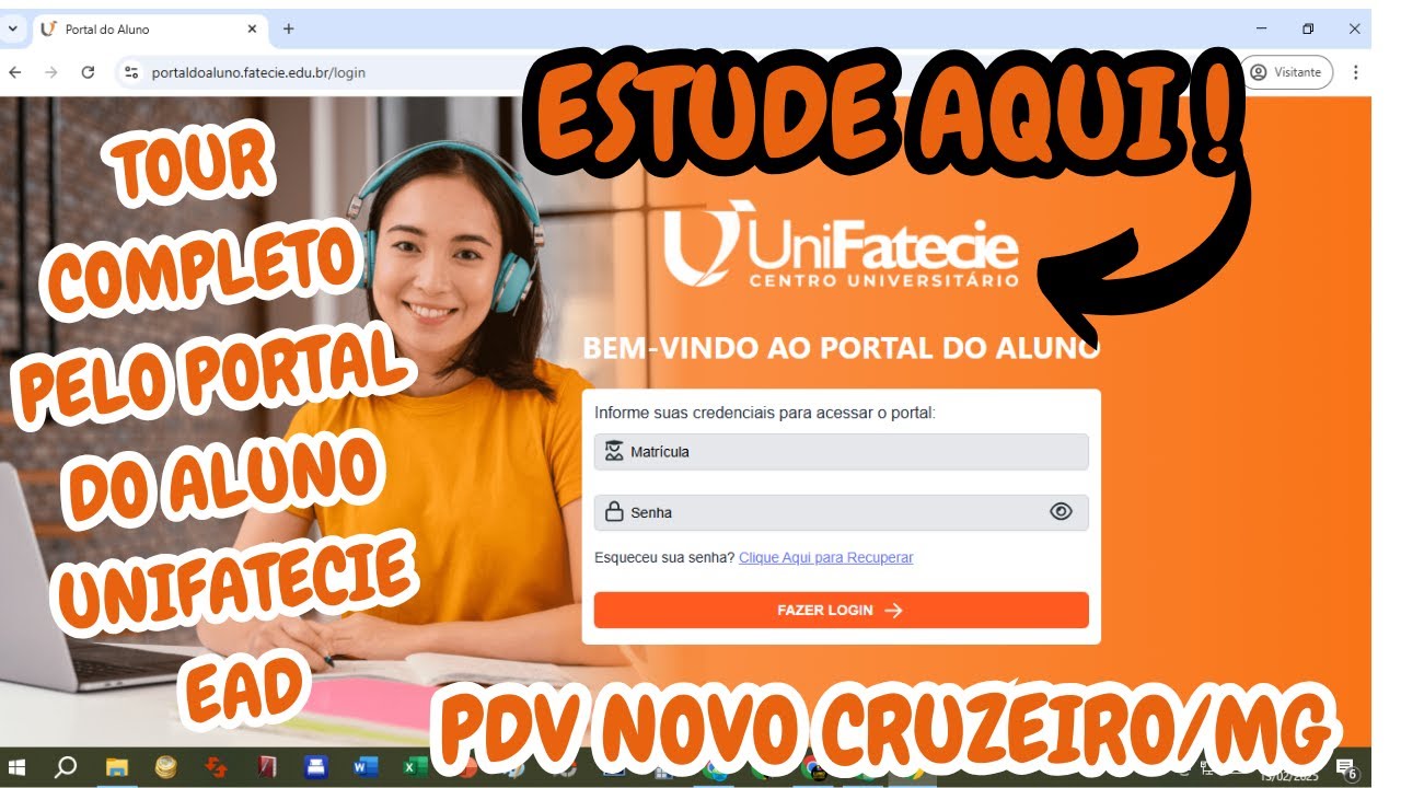 COMO ACESSAR O PORTAL DO ALUNO UNIFATECIE EaD