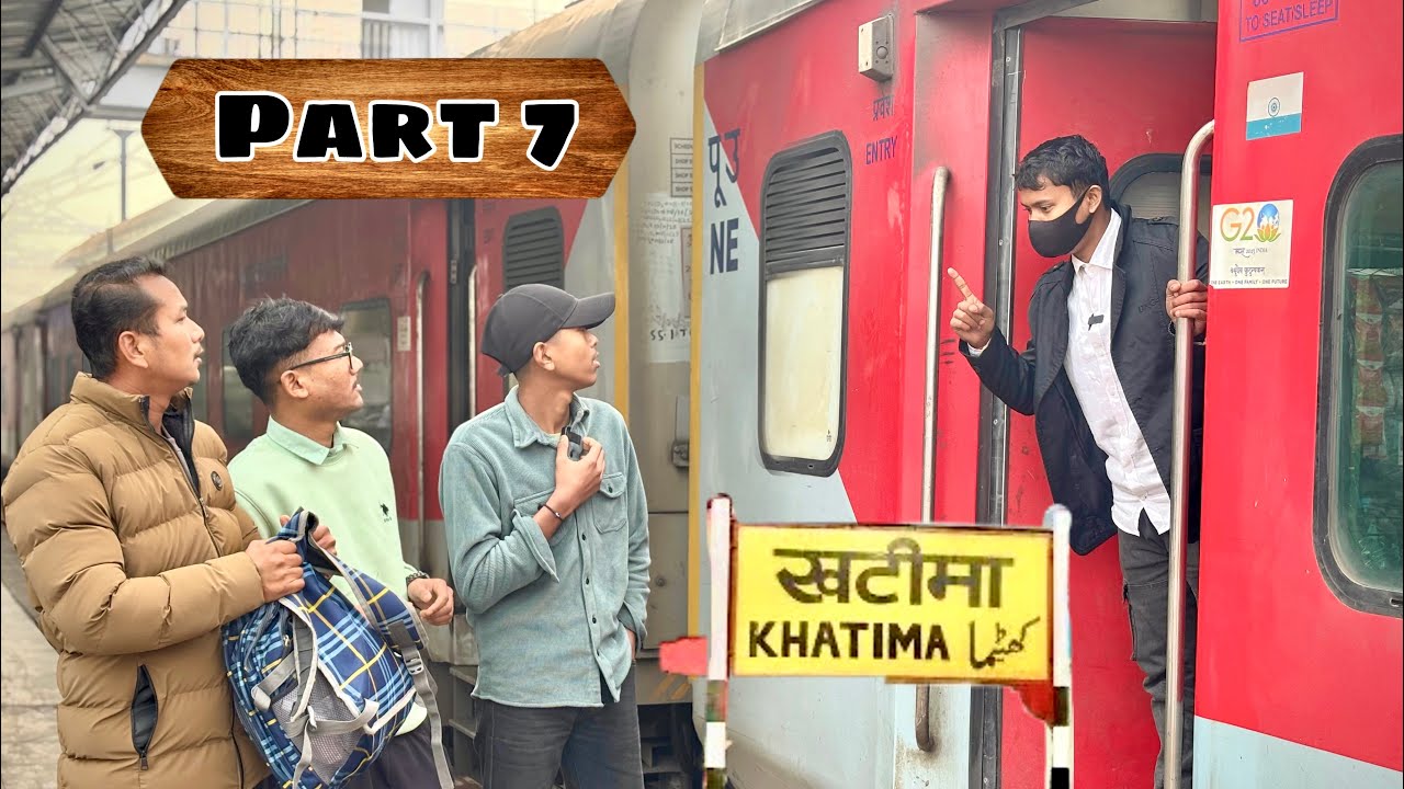 बिना टिकट ट्रैन मे तीन लड़के फिर से पकडे गए || PART 7|| SHUBHAM CREATION