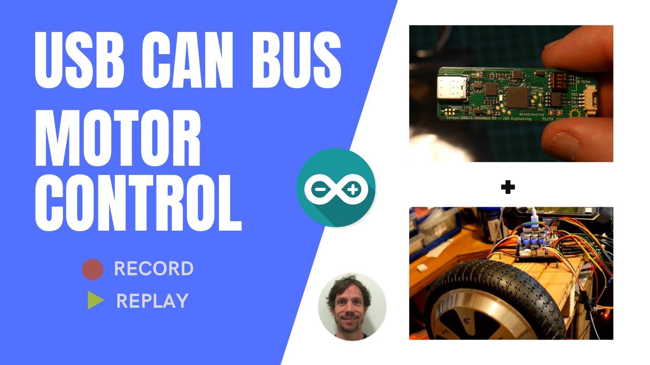 USB CAN BUS - Arduino Motor Control (Record & Replay)