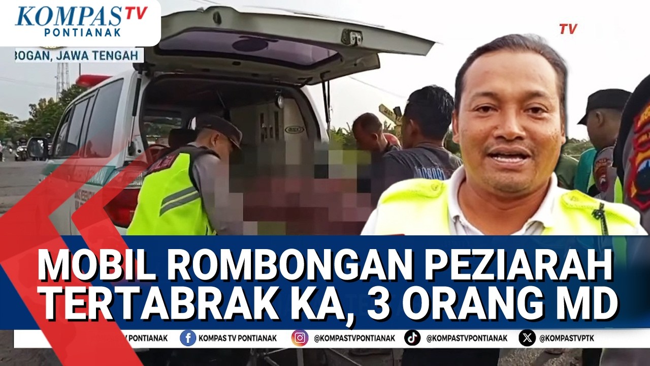 Mobil Rombongan Peziarah Tertabrak Kereta Api, 3 Orang MD