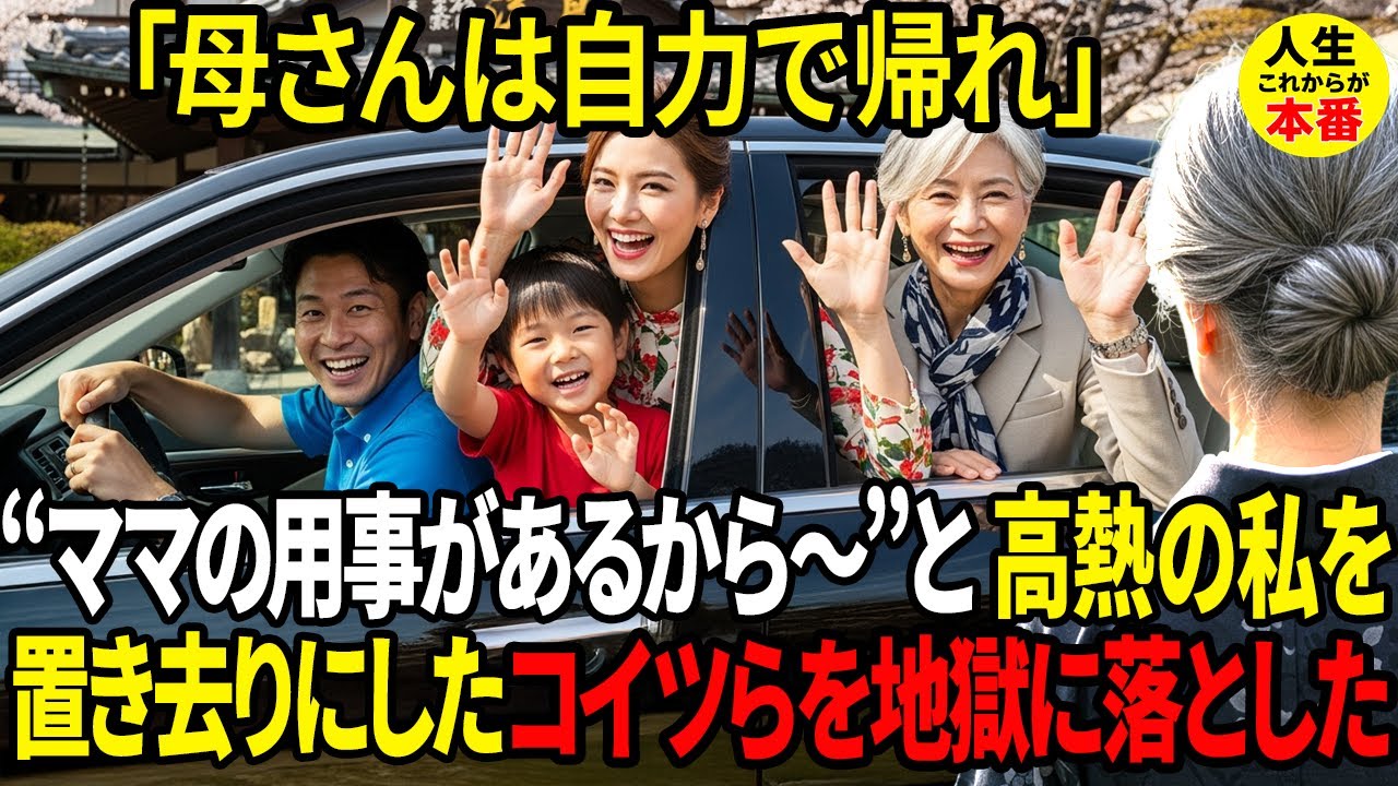 体調不良の私を旅行先に置き去りにし、嫁母だけ連れて家に帰る息子夫婦——その瞬間、私の“母としての人生”は終わり、“人としての再生”が始まりました。