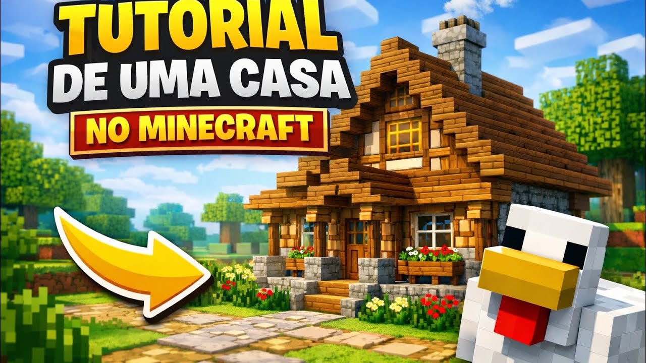 Tutorial de casa simples no minecraft 
