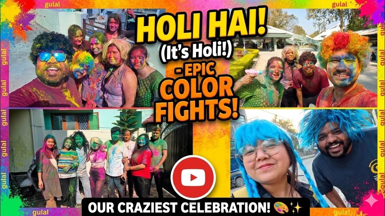 Holi par ye kya ho gaya? 😱 #holi2026 #holicolors#colorfight #vlogindia#holimasti #RangBarse #explore