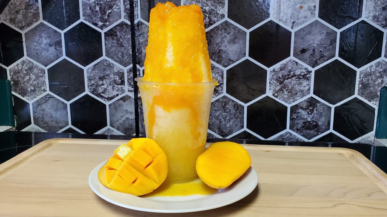 Raspado de mango con 3 ingredientes