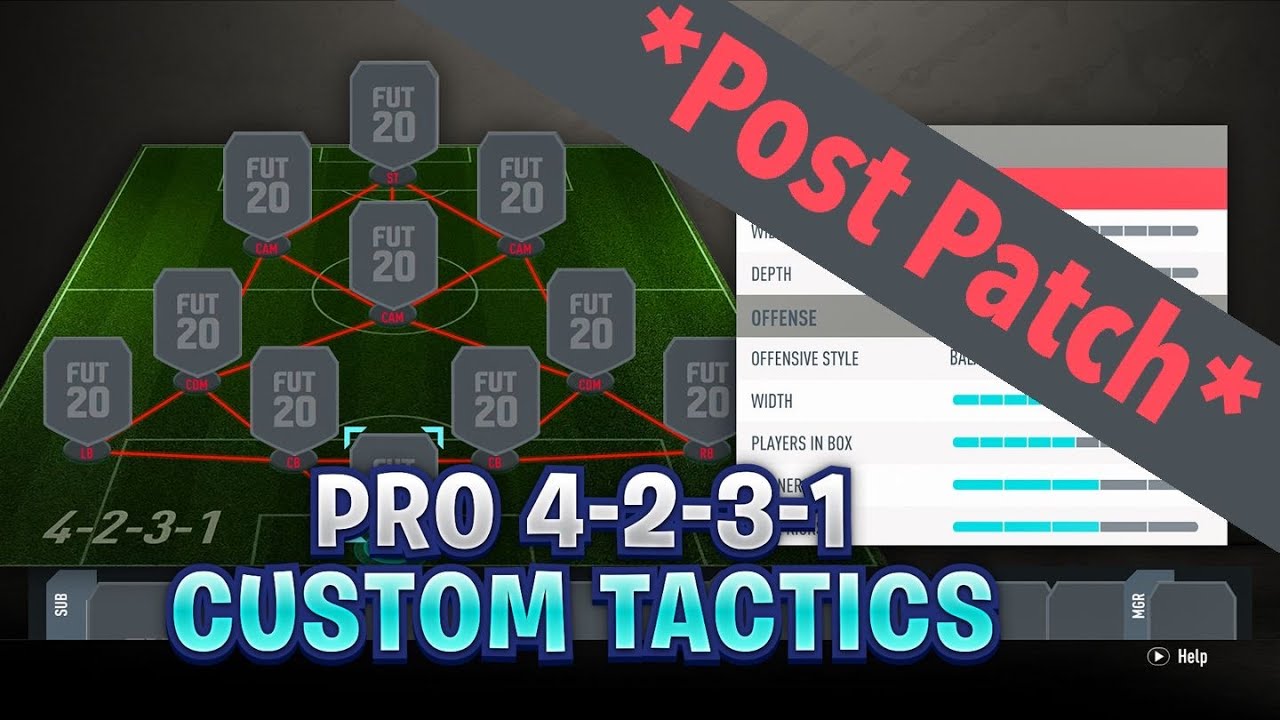 BEST PRO 4231 CUSTOM TACTICS POST PATCH - BEAT DROP BACK - FIFA 20