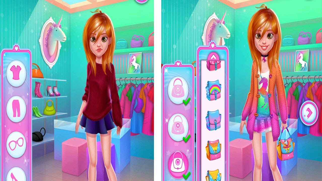 PLAY MAKEOVER GAME UNICORN RAINBOW STYLE DRESS UP #7 | GAME FOR GIRL | ANDROID/IOS