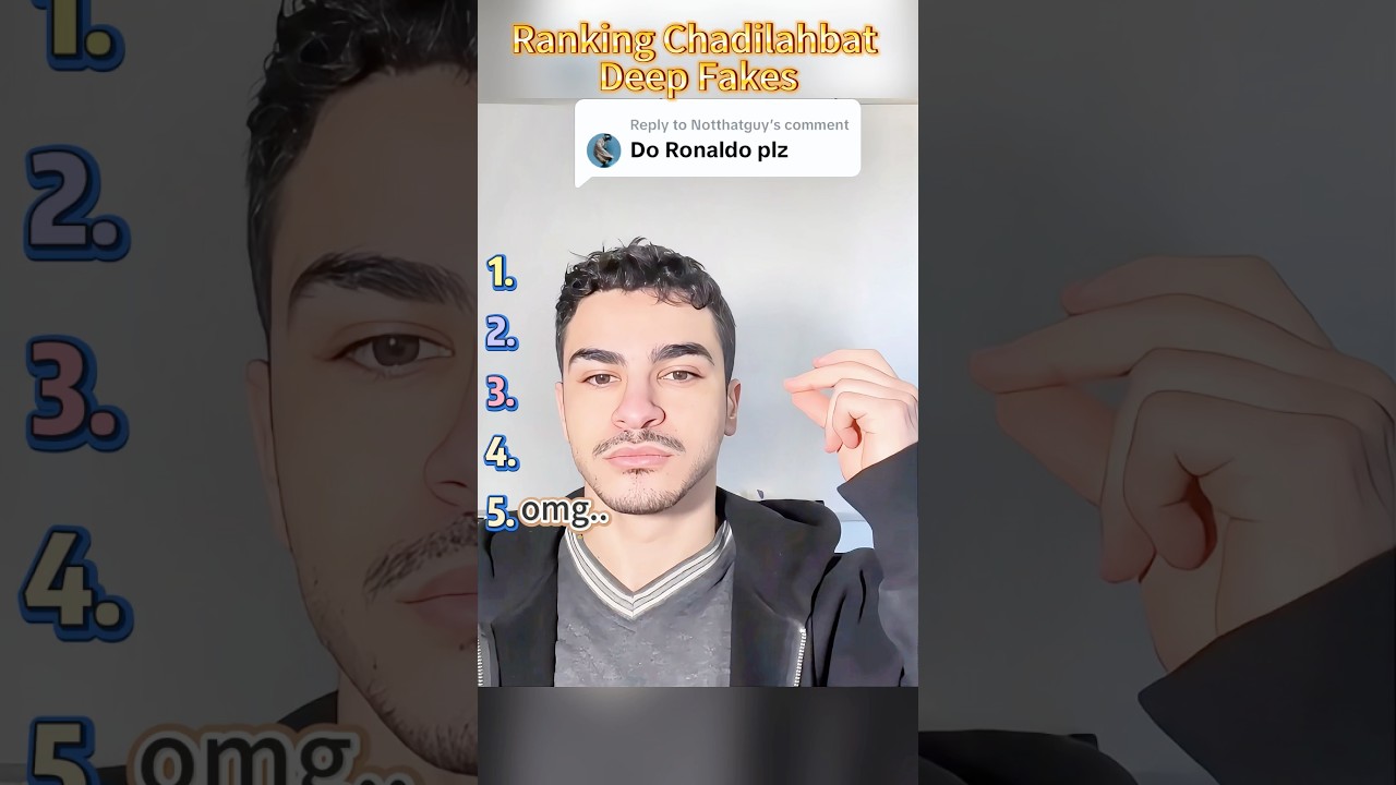 Ranking Chadilahbat Deep Fakes  🤣 #funny #memes #shorts #tiktok