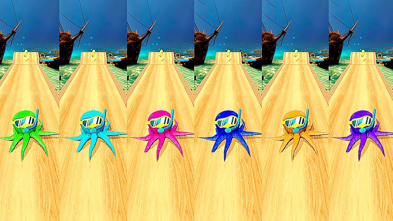 Going Balls:🐙All Color Octopus Ball on 6 Hard Levels! Race-724