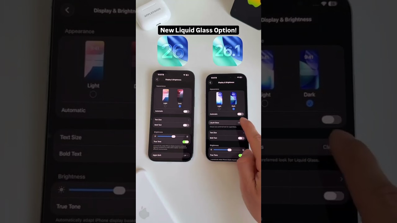 Do you prefer the Clear Liquid Glass design or the ne Tinted one?