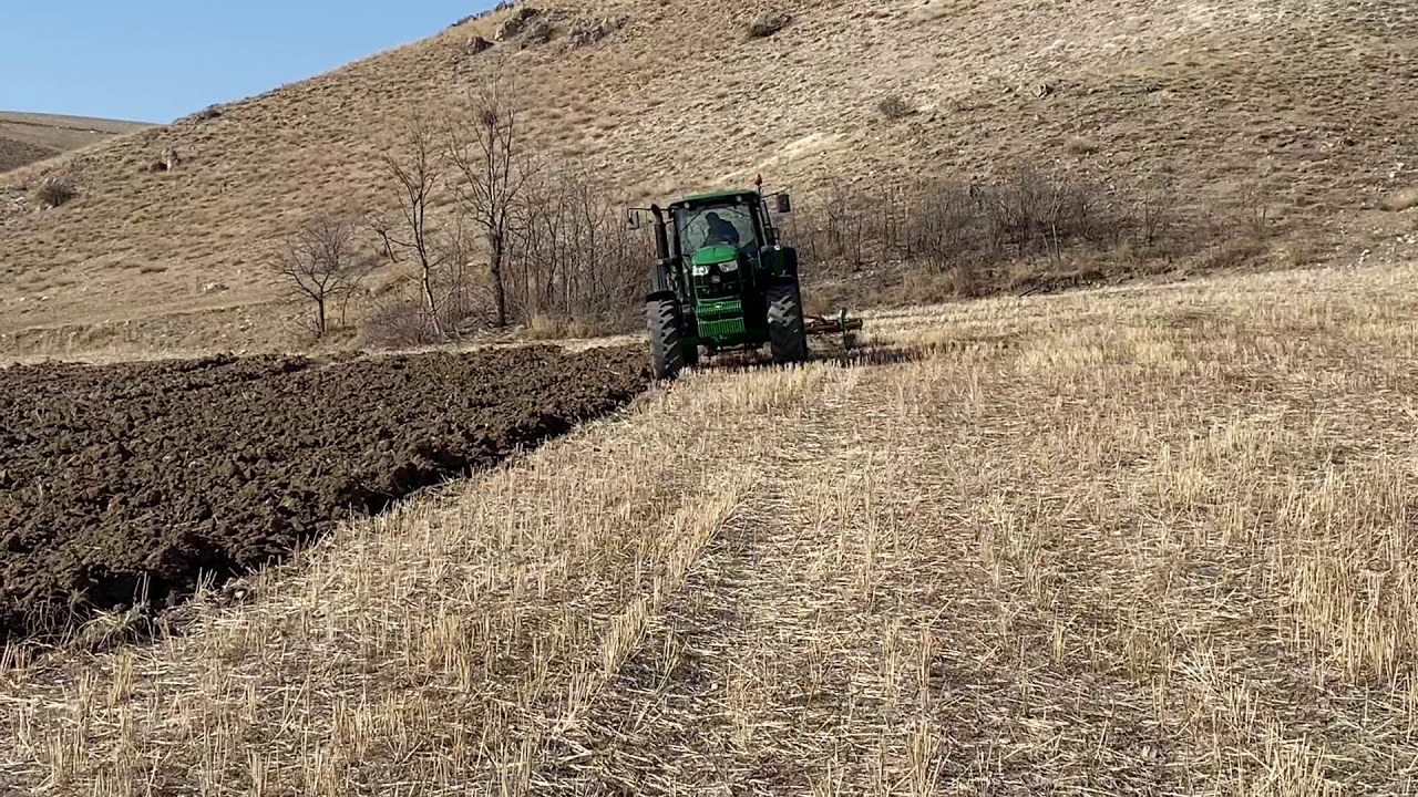 John Deere 6150m Doğanlar tarım 6x18 pulluk ile pancar yeri hazırlama