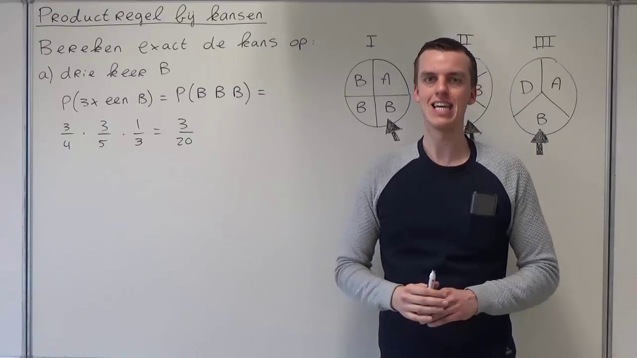 Productregel bij kansen (HAVO wiskunde D & VWO wiskunde A/C/D)