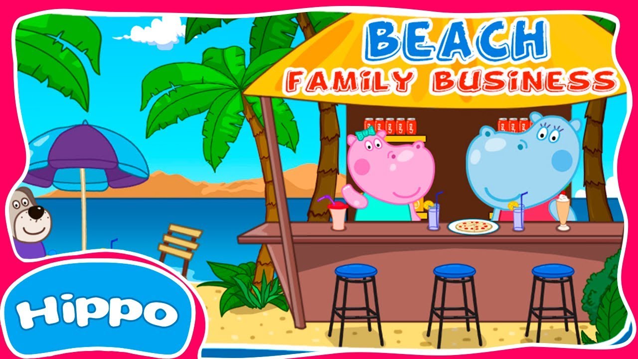 Hippo 🌼 Riddle nel video 🌼 Giochi di cucina 🌼 Bambino spiaggia Cafe 🌼 Recensione del gioco