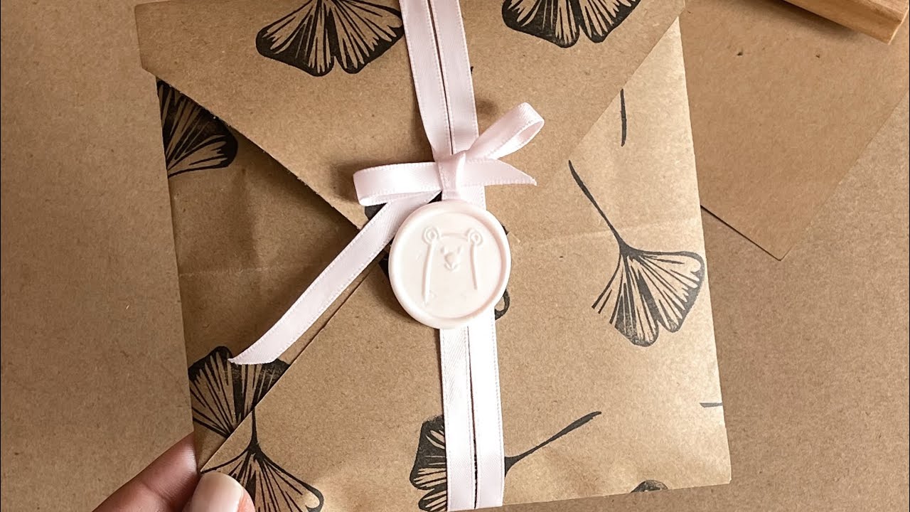 Langsamere Anleitung | DIY Umschlag ohne Falzbrett | How to make an envelope