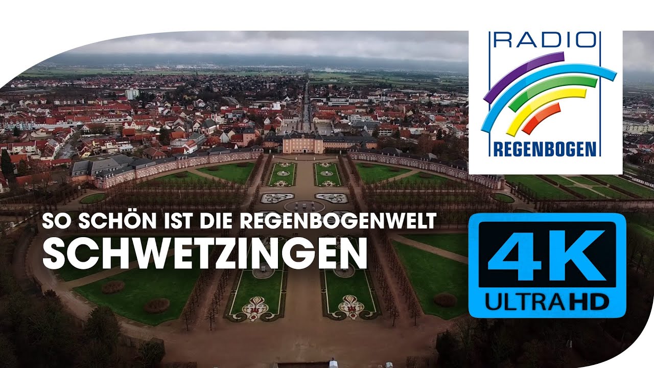 Schwetzingen von oben | Schloss | Radio Regenbogen | 4K