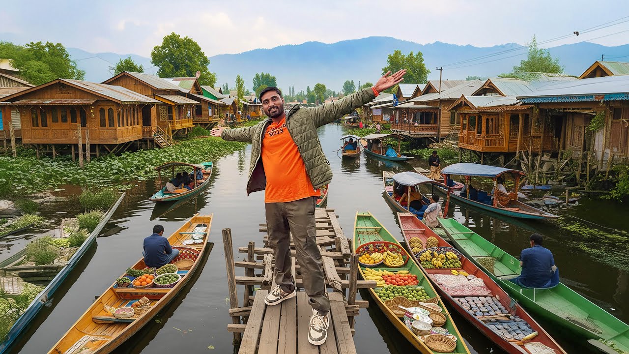  पानी पे तैरता हुआ अनोखा शहर | Srinagar | Floating Village and Market