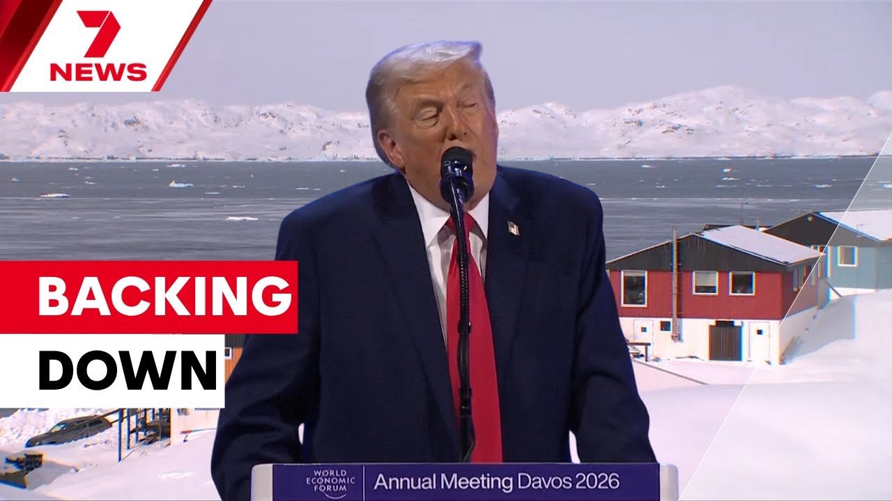 Trump backs down on Greenland grab and planned tariffs | 7NEWS