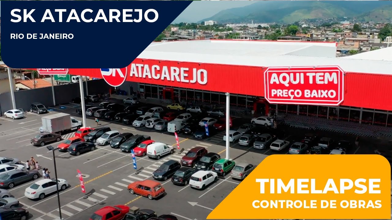Timelapse Constru&ccedil;&atilde;o Supermercado - Nova Loja SK Atacarejo | Nova Igua&ccedil;u-RJ -Construction Timelapse