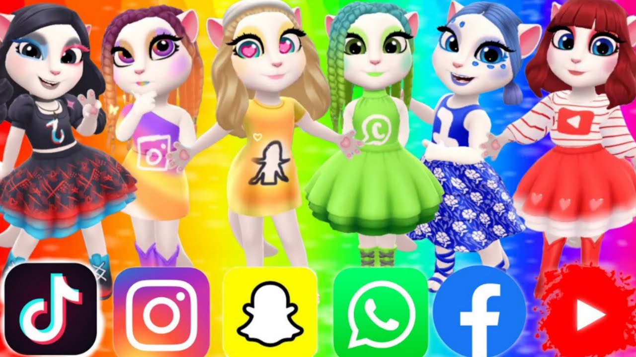 ANGELA 2 ➕ Social Media Yutube SnapChat Watsap Reddit Cosplay Makeover