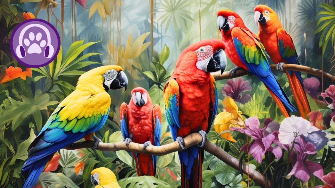CLICK HERE to Relax Your Parrot - Specialist Made Music 🦜