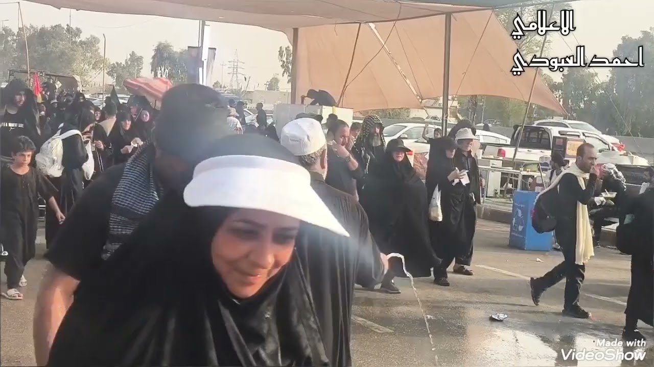  يبرد الزوارفي الاجواء الحاره16في موكب الجمهور الحسيني خادم الحسين جعفر العبودي2025