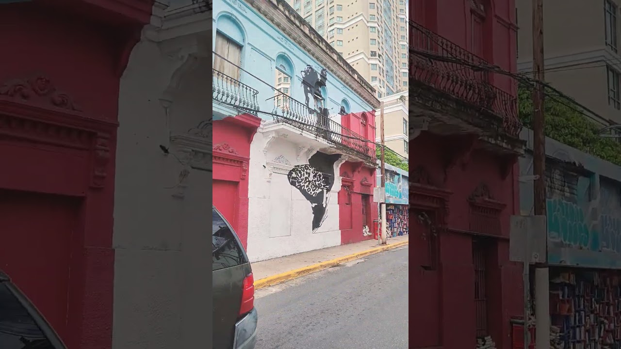 discovering a free  Street library old San Juan