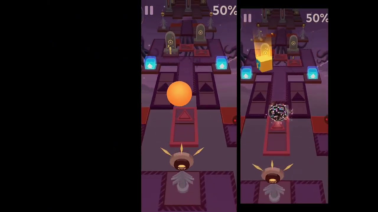 Rolling Sky - Cthulhu ( Level 83 ) ( Explaining New Mechanic + All Mystery Boxes Route )