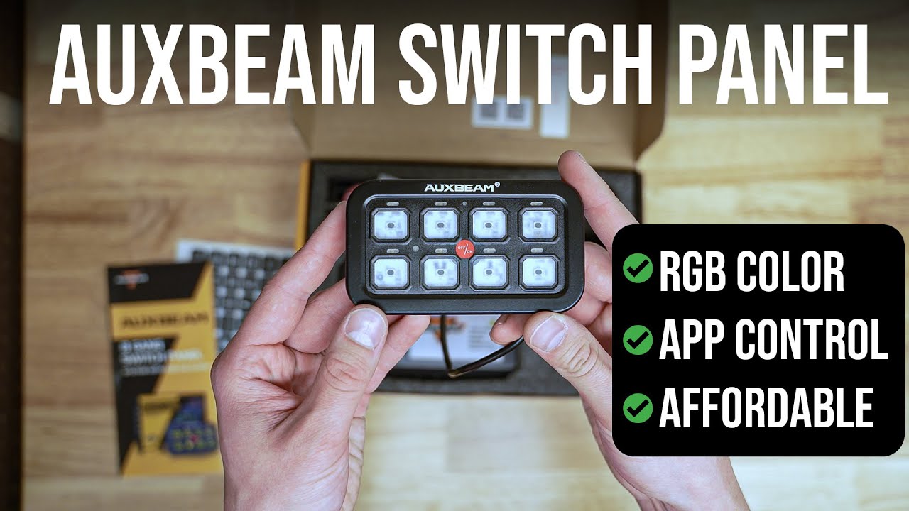 Auxbeam AR-800 8 Gang Switch Panel - Unboxing, Install, Initial Impressions
