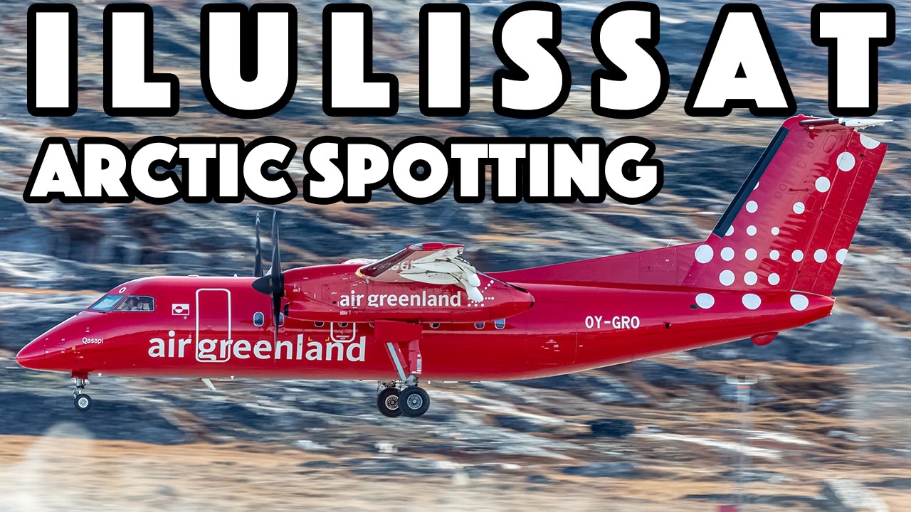 ARCTIC PLANE SPOTTING! Incredible action in Ilulissat, Greenland 🇬🇱