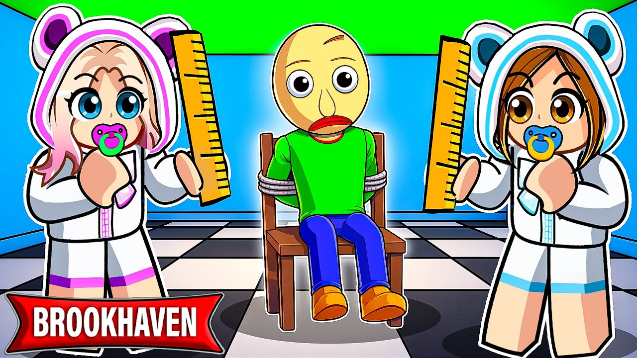 Baldi Öğretmenimiz Oldu! 😱 Tüm Öğrenciler Okuldan Kaçtı 📚 Roblox Brookhaven🏡RP