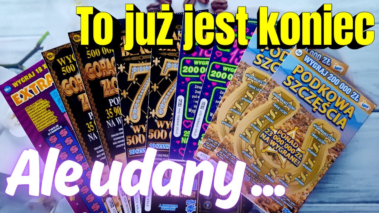 🥳Zdrapki Lotto👉SPORO ZDRAPEK🤩TO JUŻ KONIEC😫ALE CHOCIAŻ UDANY🥳🥳🥳