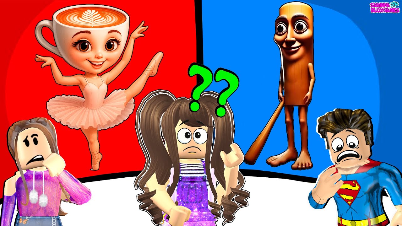 QUAL VOCÊ PREFERE? BAILARINA CAPPUCCINA OU TUNG TUNG TUNG SAHUR- ROBLOX