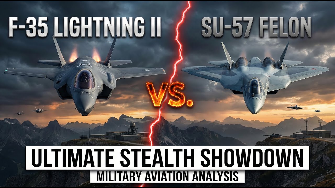 F-35 Lightning II vs Su-57 Felon: The Ultimate Stealth Fighter Showdown | Military Aviation Analysis