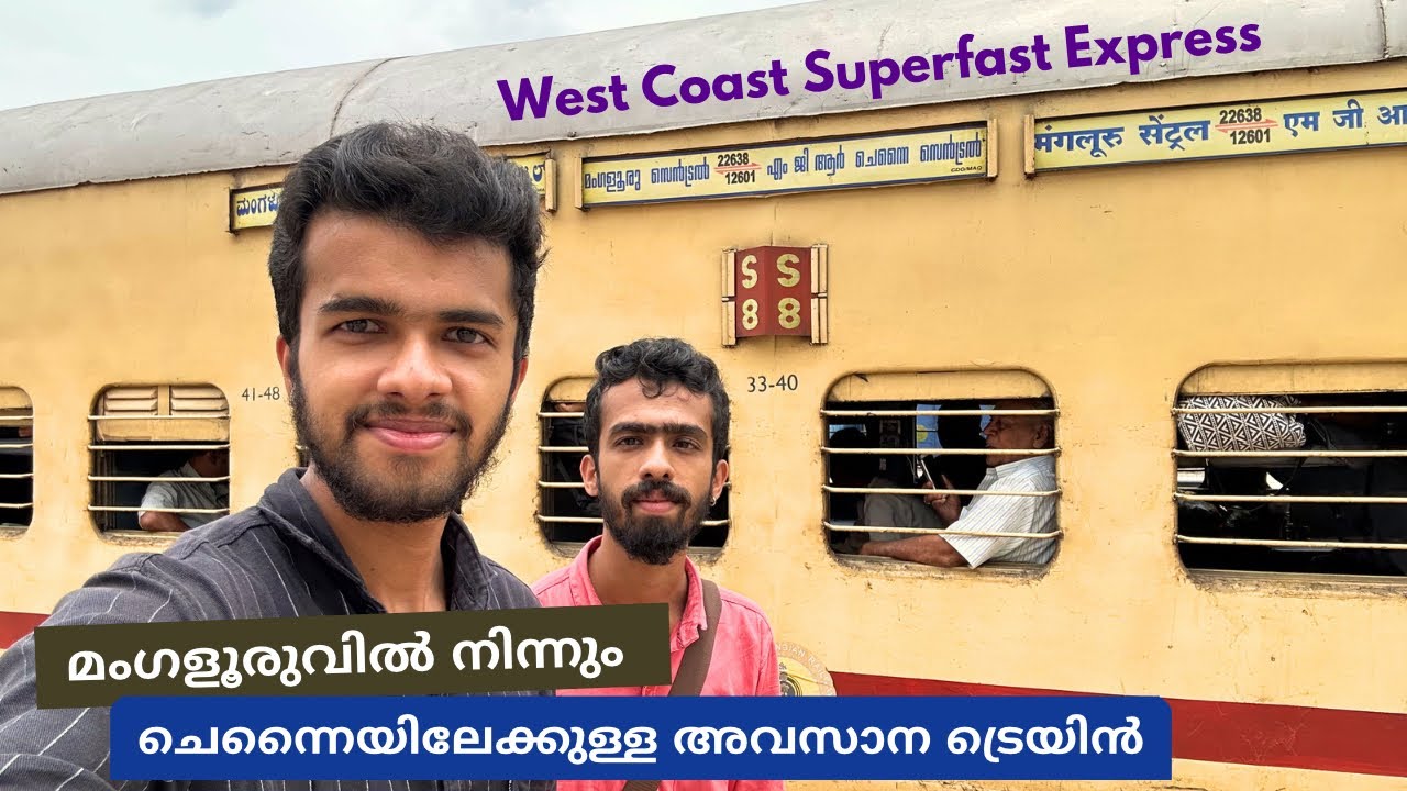 Mangaluru Central to MGR Chennai Central - West Coast Express Sleeper Class Journey 🚂