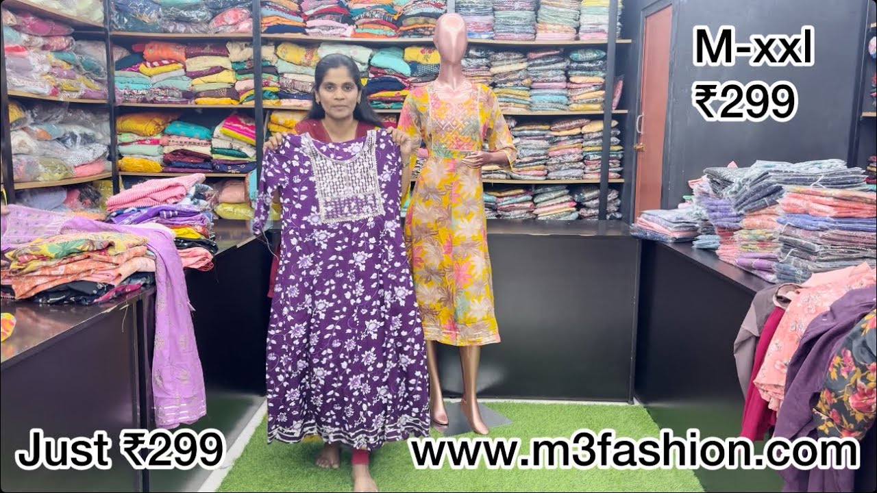 M-xxl Kurtis just ₹299 available ​⁠@m3fashioncoimbatore922#m3#coimbatore#kurtis#low#blouse#offer