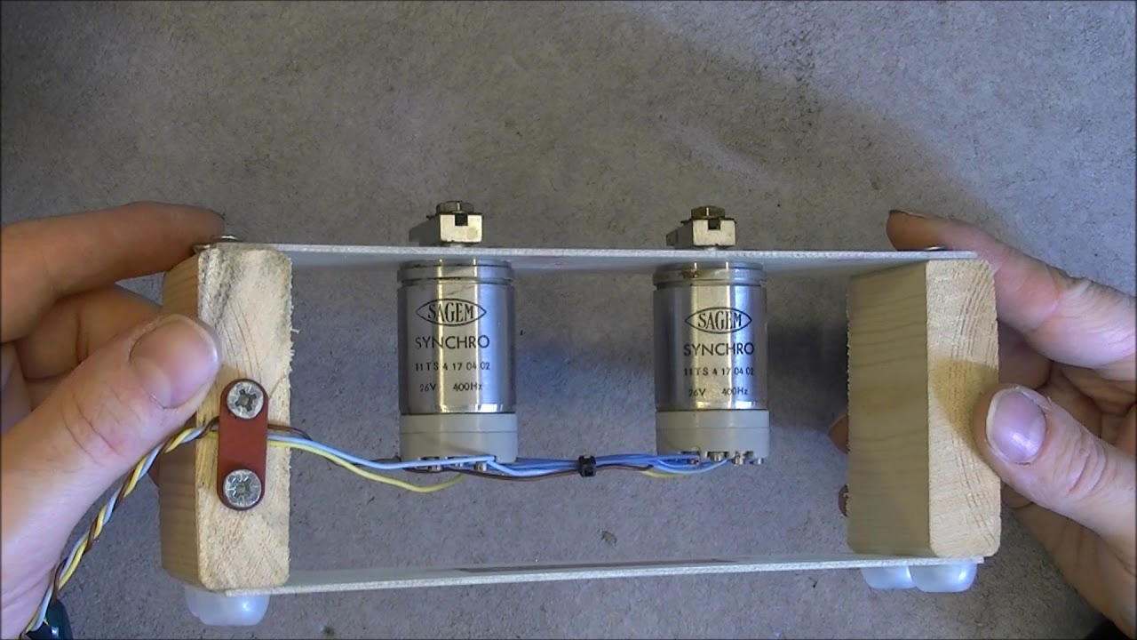 I made a Synchro resolver / transmitter demonstrator, at least !